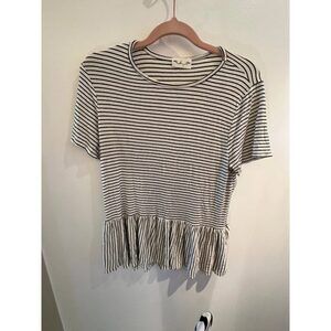 Gaze Striped Top Sz Medium